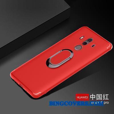 Huawei Mate 10 Pro Magnetisk Spænde Telefon Etui Cover Usynlig Lyserød Blød