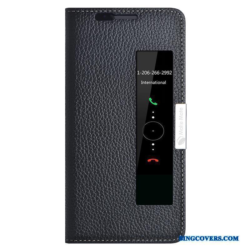 Huawei Mate 10 Pro Orange Anti-fald Lædertaske Telefon Etui