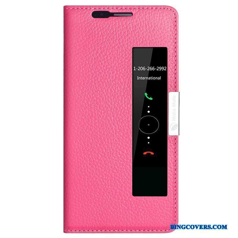 Huawei Mate 10 Pro Orange Anti-fald Lædertaske Telefon Etui