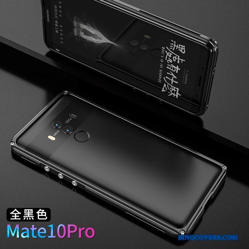 Huawei Mate 10 Pro Ramme Telefon Etui Metal Trendy Af Personlighed Guld Kreativ