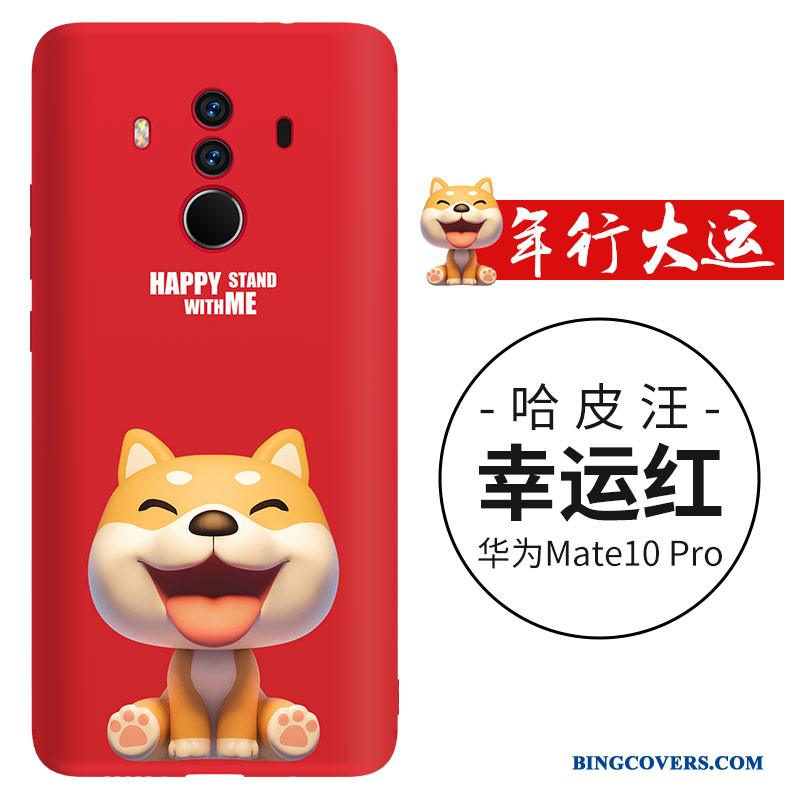 Huawei Mate 10 Sort Trend Silikone Cover Telefon Etui Tynd Smuk