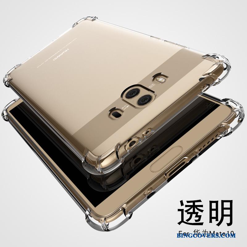 Huawei Mate 10 Telefon Etui Anti-fald Cover Guld Alt Inklusive Silikone Beskyttelse