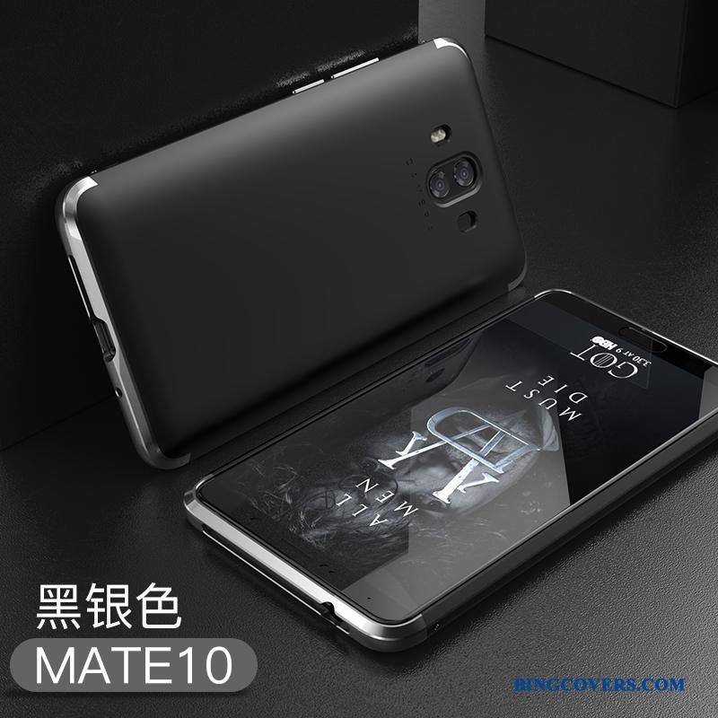 Huawei Mate 10 Telefon Etui Kreativ Metal Af Personlighed Anti-fald Lilla Hård