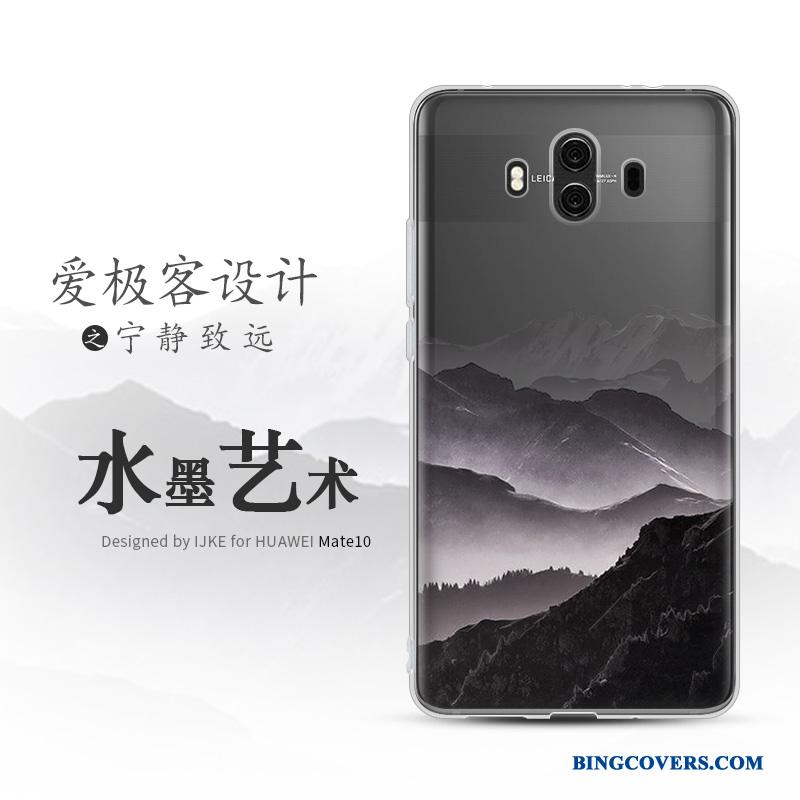 Huawei Mate 10 Telefon Etui Silikone Blød Beskyttelse Scenery Cover Mobiltelefon