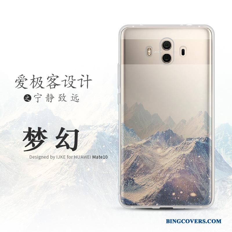 Huawei Mate 10 Telefon Etui Silikone Blød Beskyttelse Scenery Cover Mobiltelefon