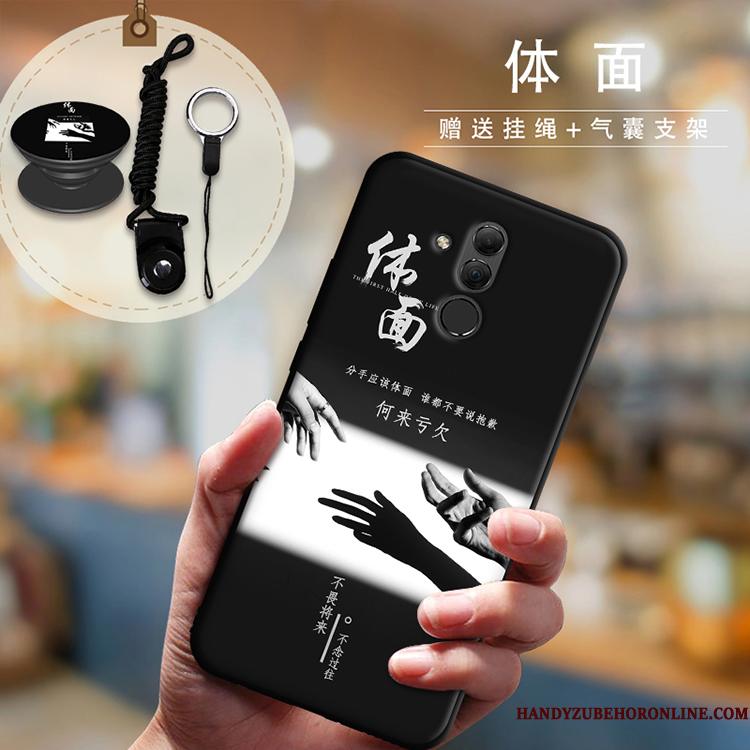 Huawei Mate 20 Lite Blød Hvid Telefon Etui Cover Anti-fald Hængende Ornamenter