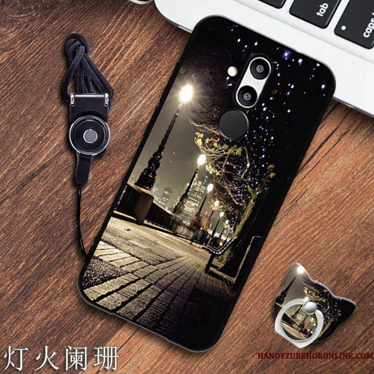 Huawei Mate 20 Lite Cover Telefon Etui Beskyttelse Anti-fald Sort