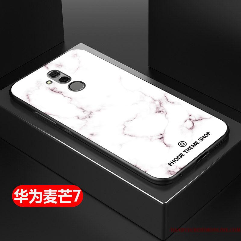 Huawei Mate 20 Lite Etui Anti-fald Silikone Cover Kreativ Beskyttelse Kinesisk Stil Blå