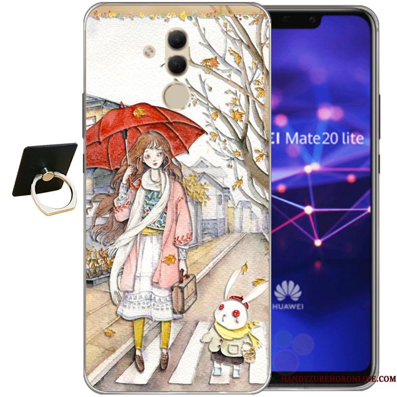 Huawei Mate 20 Lite Etui Cover Gennemsigtig Anti-fald Cartoon Trend Blød Alt Inklusive