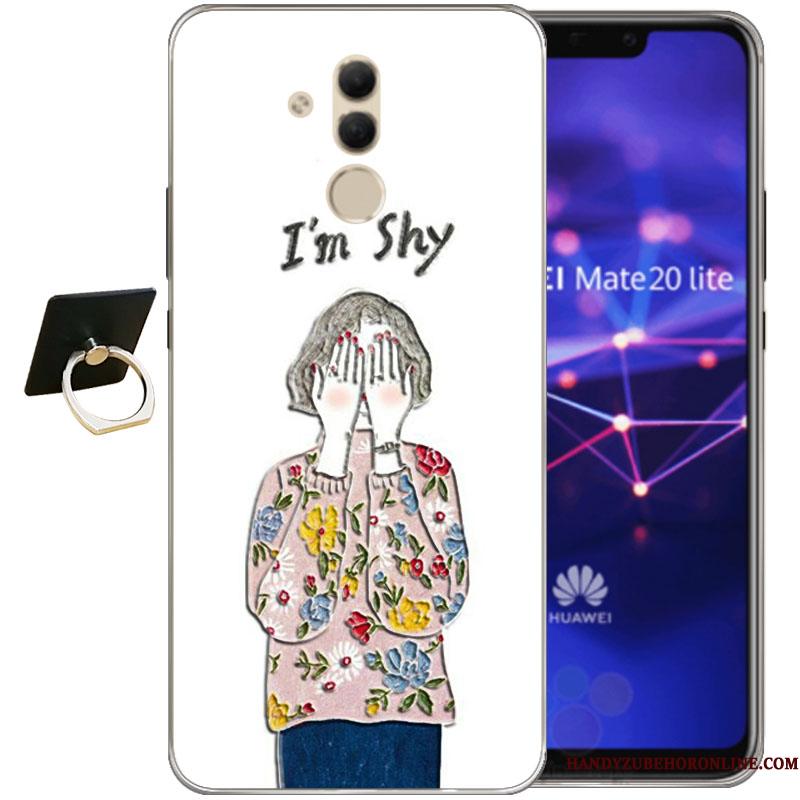Huawei Mate 20 Lite Etui Cover Gennemsigtig Anti-fald Cartoon Trend Blød Alt Inklusive