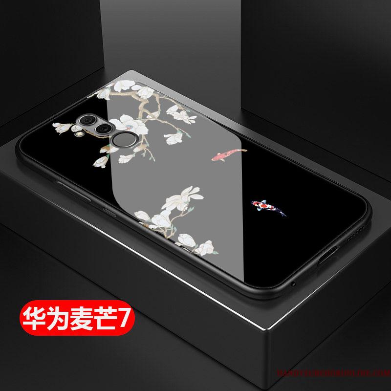Huawei Mate 20 Lite Lille Sektion Beskyttelse Frisk Etui Hemming Glas Anti-fald
