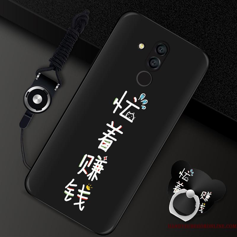 Huawei Mate 20 Lite Rød Telefon Etui Hængende Ornamenter Cover Silikone Blød Beskyttelse