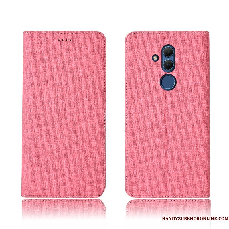 Huawei Mate 20 Lite Telefon Etui Lædertaske Beskyttelse Clamshell Alt Inklusive Ægte Læder Blå