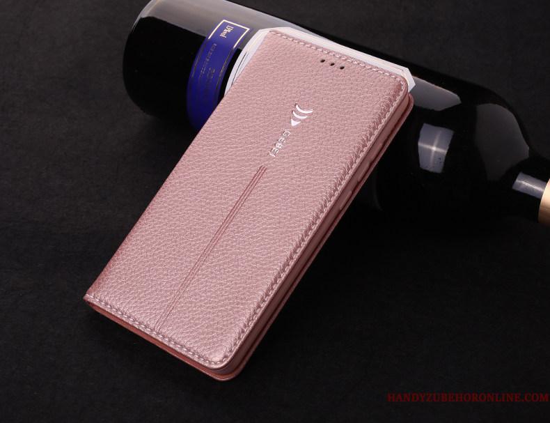 Huawei Mate 20 Pro Etui Mobiltelefon Autentiske Alt Inklusive Ægte Læder Folio Sort Cover