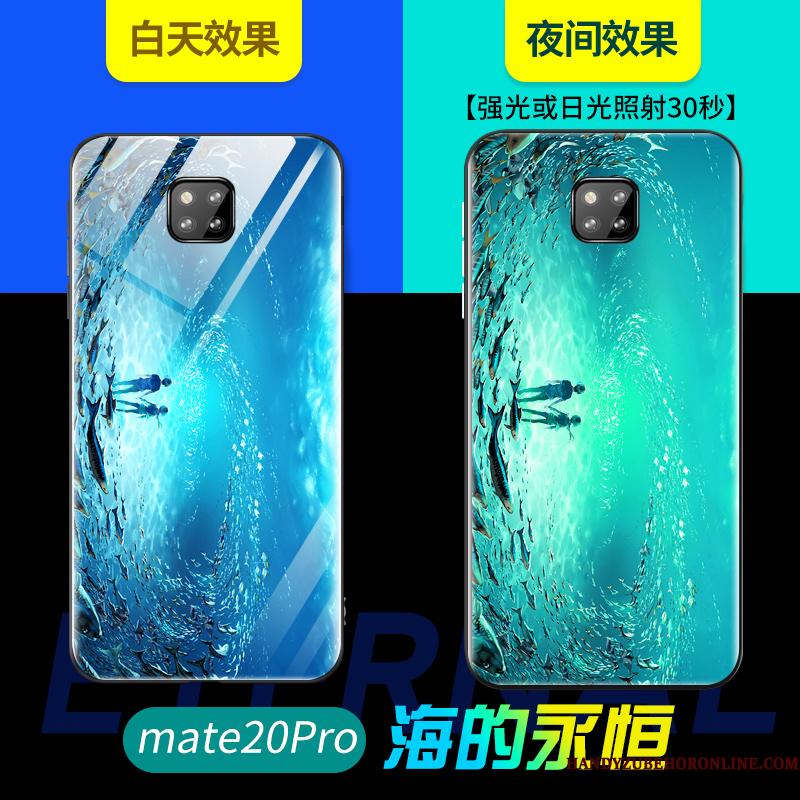 Huawei Mate 20 Pro Etui Nubuck Ny Blød High End Silikone Anti-fald Net Red