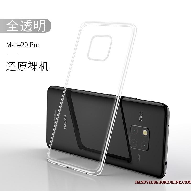 Huawei Mate 20 Pro Etui Silikone Alt Inklusive Cover Ny Blå Anti-fald Gennemsigtig