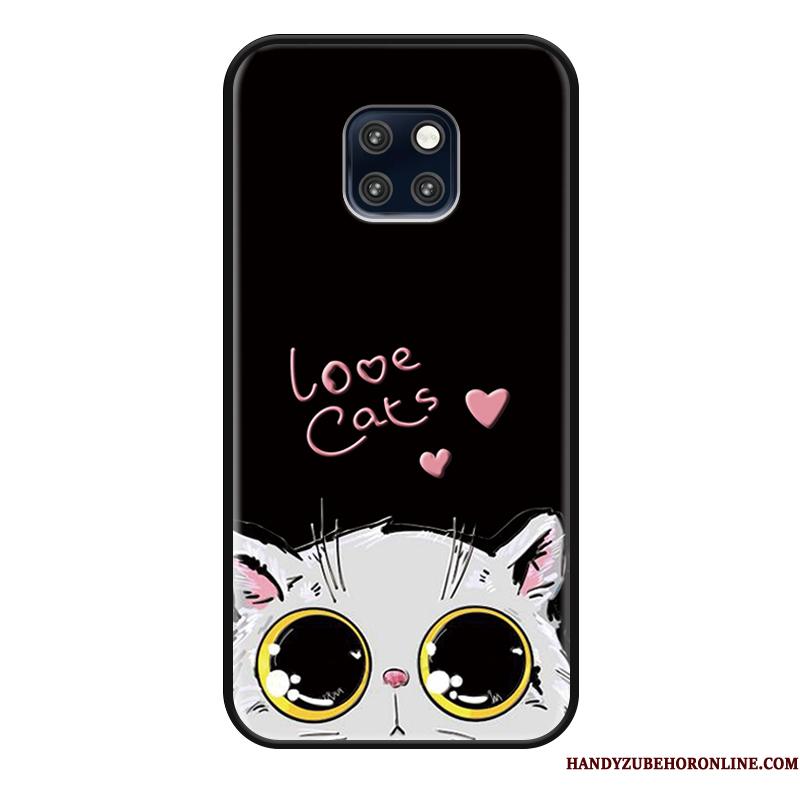 Huawei Mate 20 Rs Cover Sort Beskyttelse Elskeren Anti-fald Kat Telefon Etui