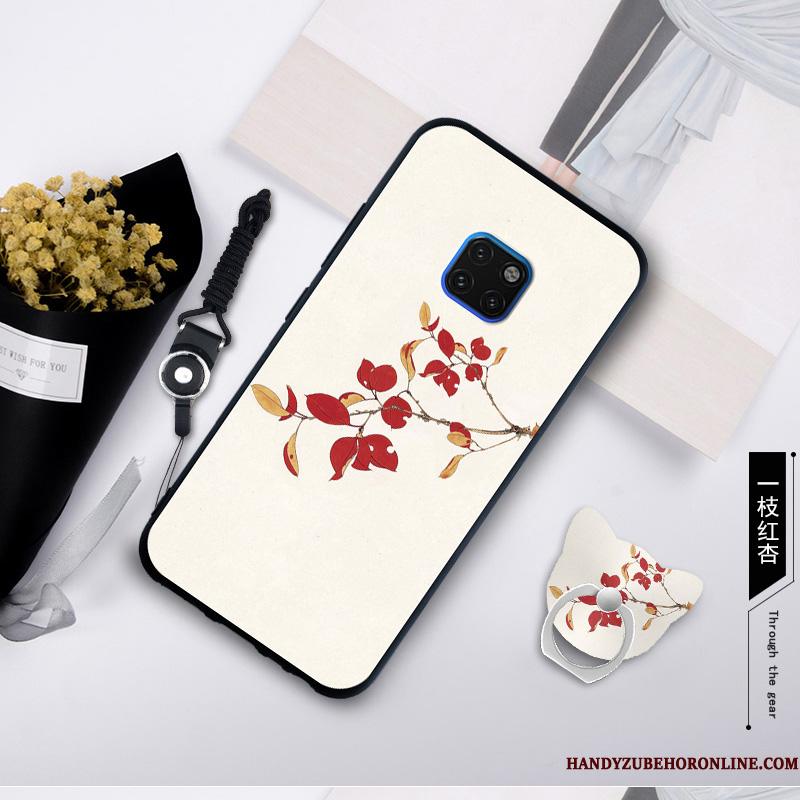 Huawei Mate 20 Rs Etui Beskyttelse Cover Hvid Anti-fald Mode Blød