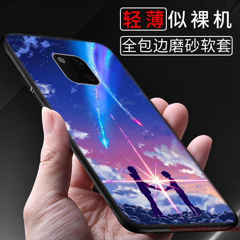 Huawei Mate 20 Rs Etui Mobiltelefon Af Personlighed Kreativ Trend Silikone Blå Anti-fald