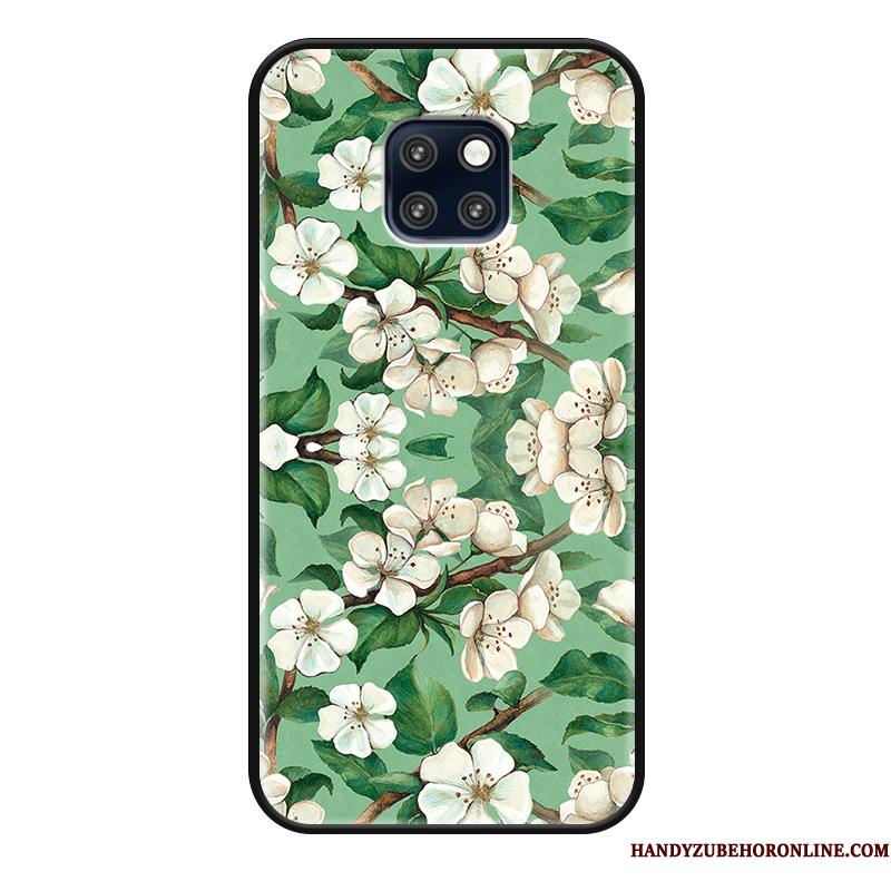 Huawei Mate 20 Rs Telefon Etui Grøn Frisk Anti-fald Simple Blomster Beskyttelse
