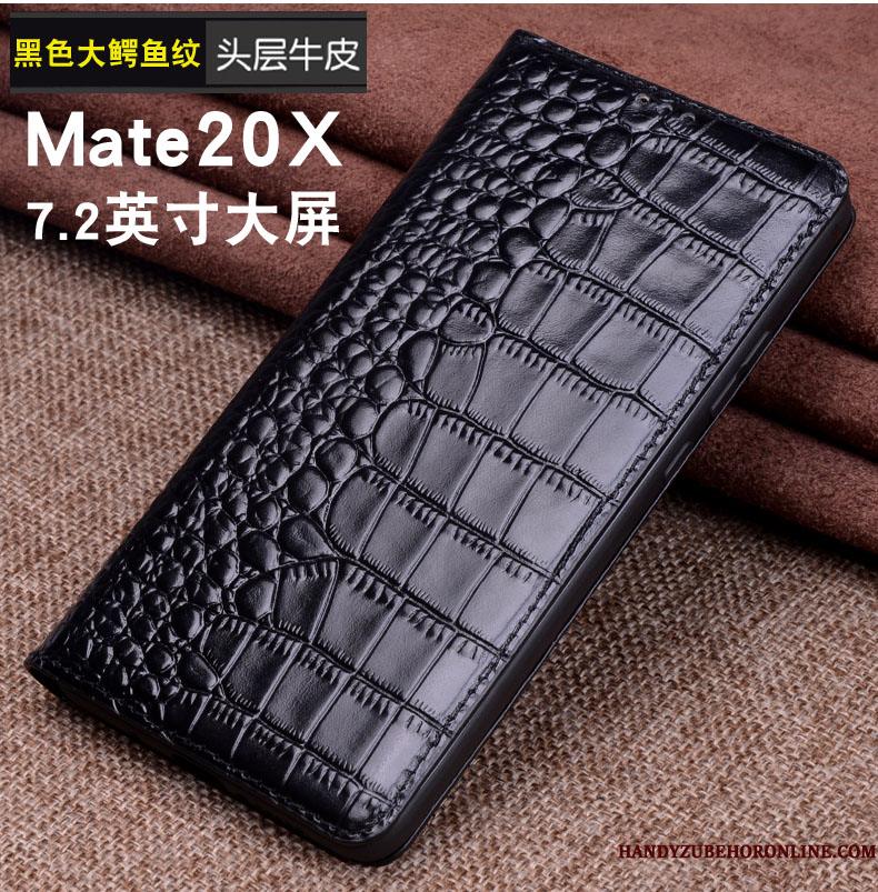 Huawei Mate 20 X Cover Mobiltelefon Lædertaske Beskyttelse Etui