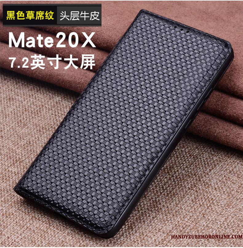 Huawei Mate 20 X Cover Mobiltelefon Lædertaske Beskyttelse Etui