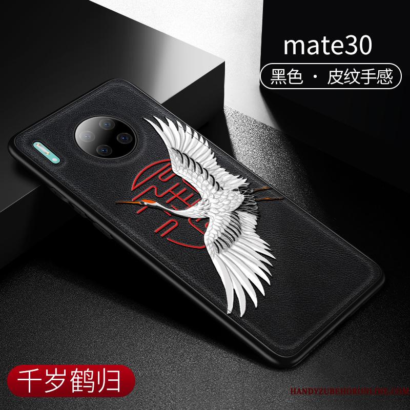 Huawei Mate 30 Etui Skærmbeskyttelse Vind Let Tynd Hærdning Anti-fald Tilbehør Kinesisk Stil
