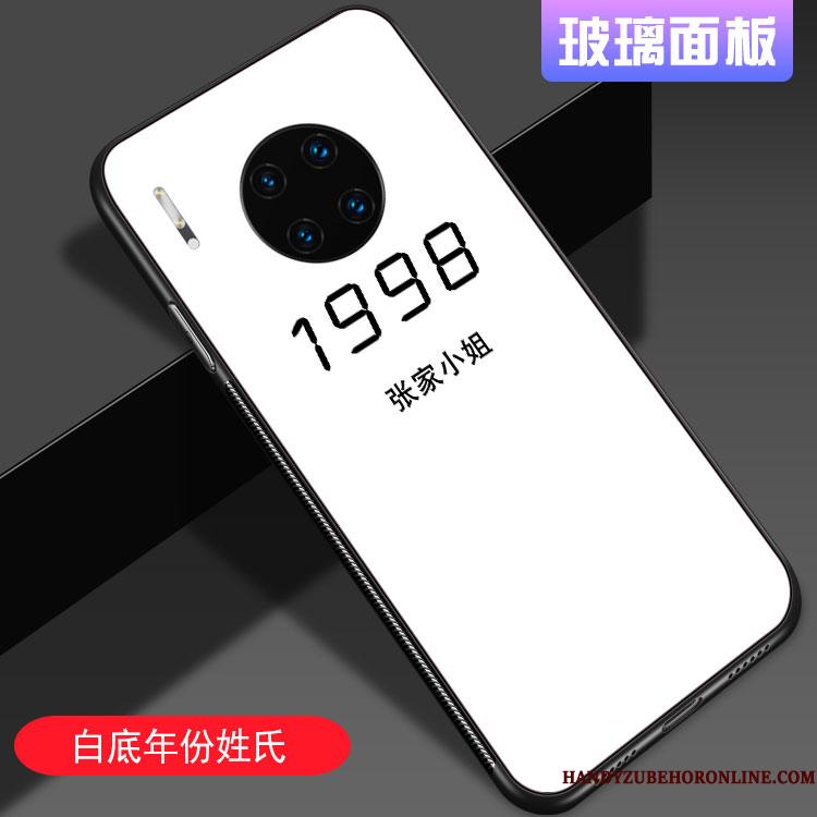 Huawei Mate 30 Etui Trendy Net Red Sort Telefon Anti-fald Elskeren