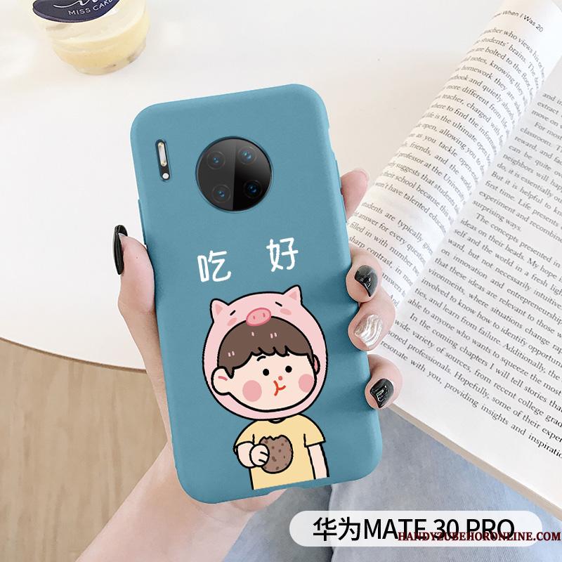 Huawei Mate 30 Pro Af Personlighed Kreativ Blød Alt Inklusive Blå Trend Telefon Etui