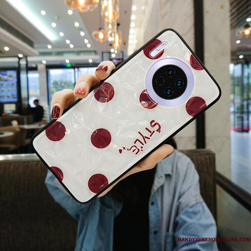Huawei Mate 30 Pro Etui Kreativ Silikone Anti-fald Cover Nubuck Alt Inklusive Tynd