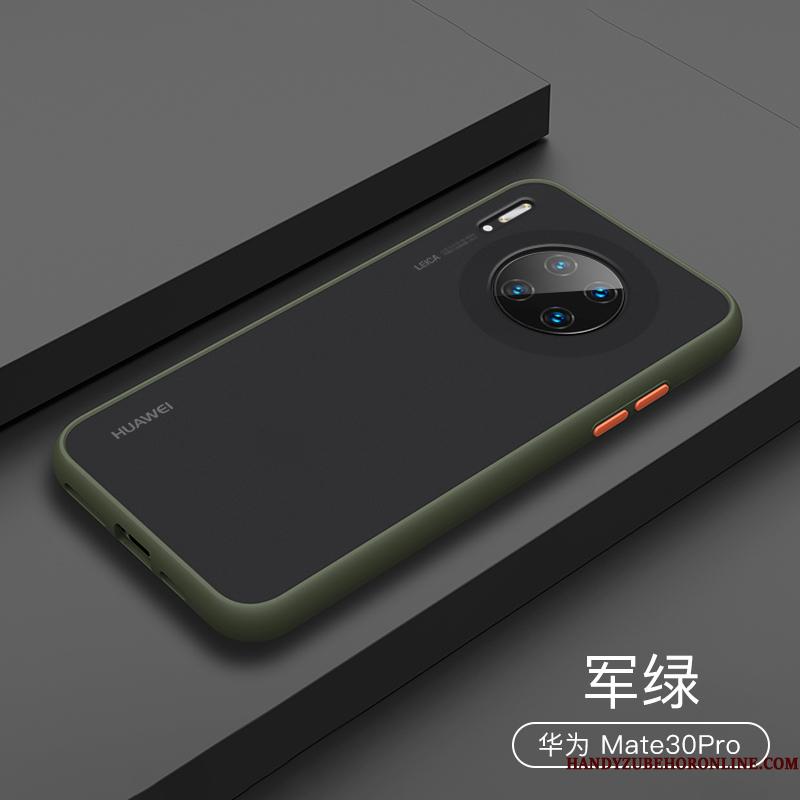 Huawei Mate 30 Pro Kreativ Rød Etui Nubuck Gennemsigtig Af Personlighed Telefon