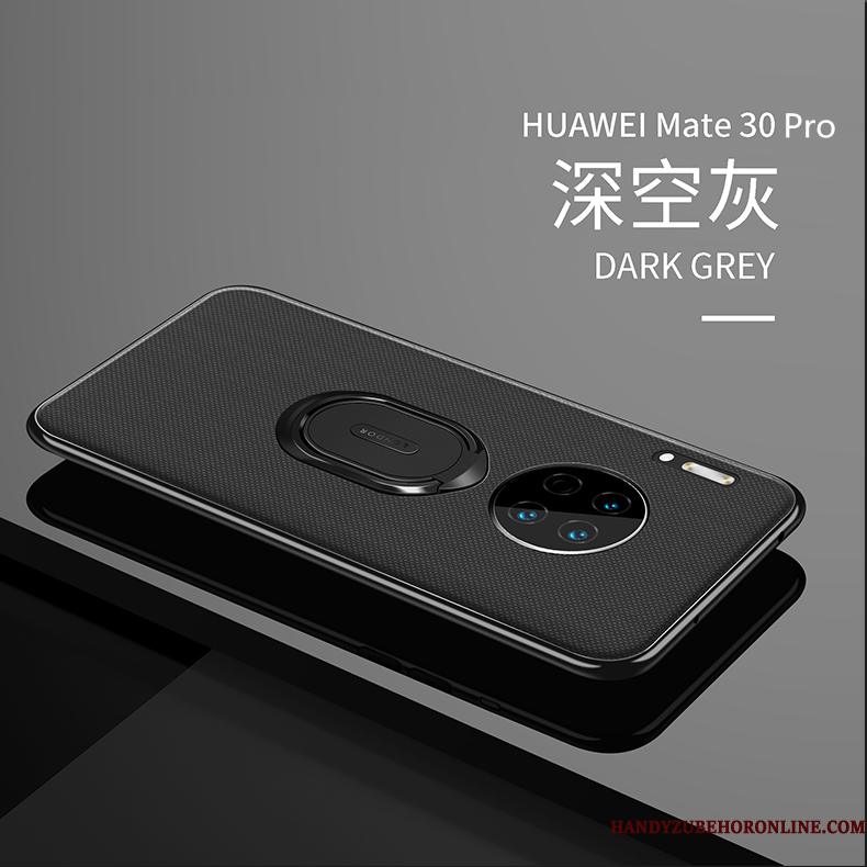 Huawei Mate 30 Pro Magnetisk Anti-fald Telefon Etui Sort Support Bil Kreativ