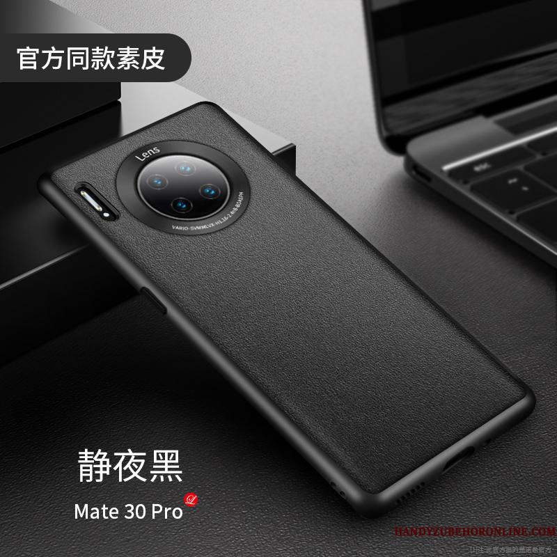 Huawei Mate 30 Pro Telefon Etui Lædertaske Kreativ Ægte Læder Beskyttelse Tynd High End