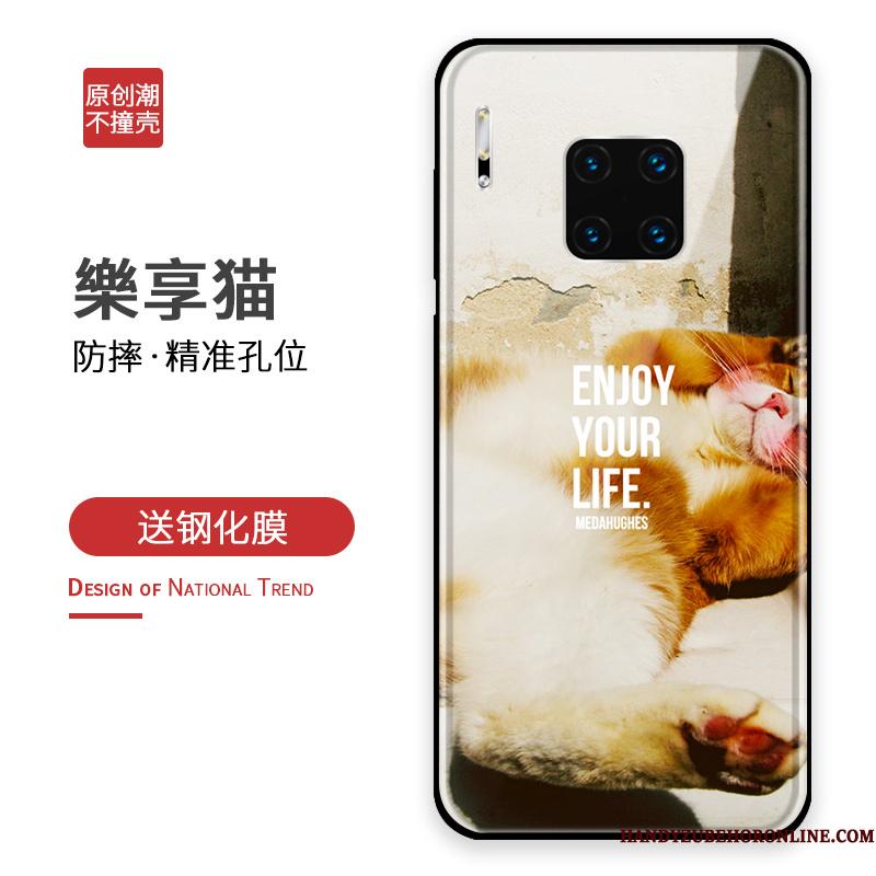 Huawei Mate 30 Rs Af Personlighed Anti-fald Alt Inklusive Blå Silikone Glas Telefon Etui