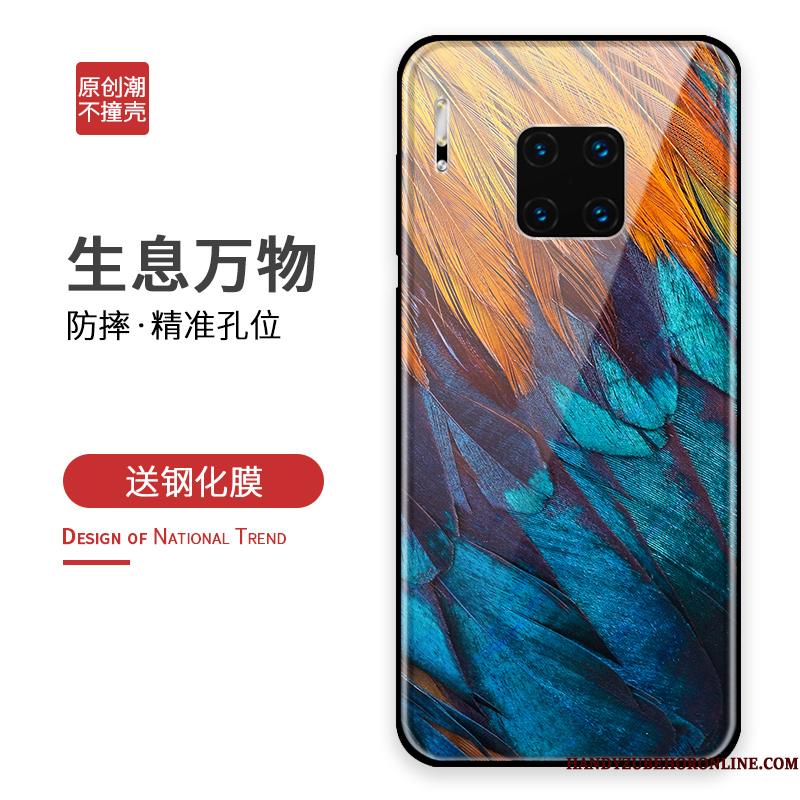Huawei Mate 30 Rs Af Personlighed Anti-fald Alt Inklusive Blå Silikone Glas Telefon Etui
