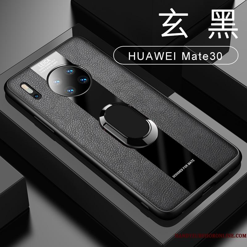 Huawei Mate 30 Tynd Alt Inklusive Anti-fald Ny Grøn Lædertaske Telefon Etui