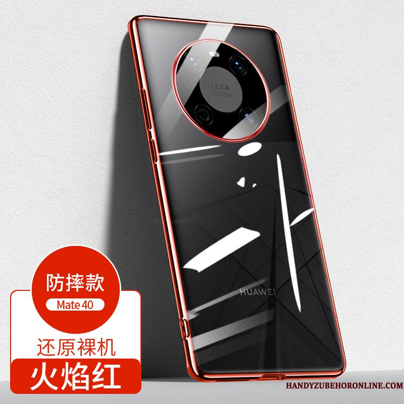 Huawei Mate 40 Beskyttelse Ny Trendy High End Gennemsigtig Telefon Etui Tynd