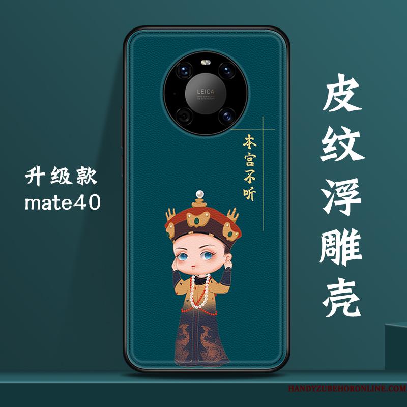 Huawei Mate 40 Kreativ Alt Inklusive Telefon Etui Af Personlighed Kinesisk Stil Grøn Ny