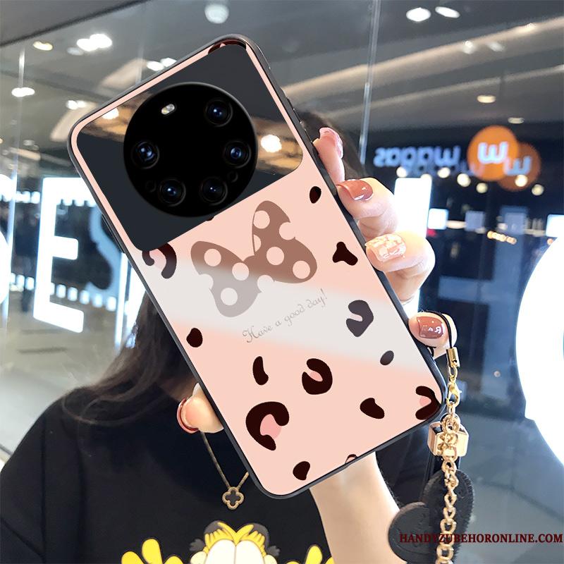Huawei Mate 40 Pro+ Anti-fald Leopard Cover Kreativ Trend Telefon Etui Hærdet Glas