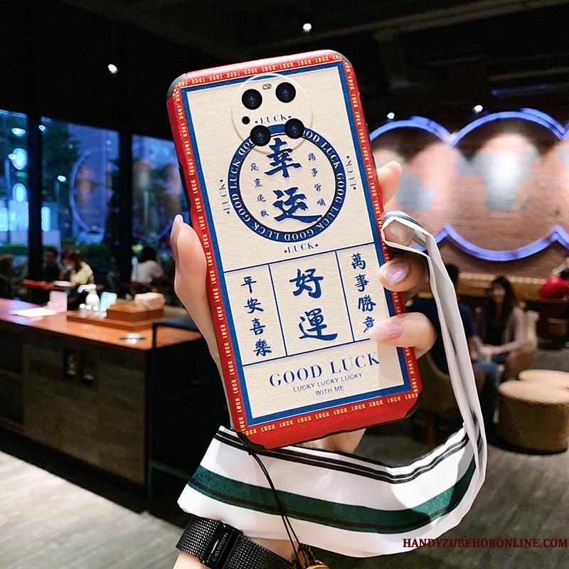 Huawei Mate 40 Pro Anti-fald Telefon Etui Nubuck Elskeren Tynd Cover Beskyttelse