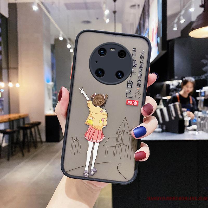 Huawei Mate 40 Pro Beskyttelse Af Personlighed Kreativ Nubuck Silikone Blød Telefon Etui