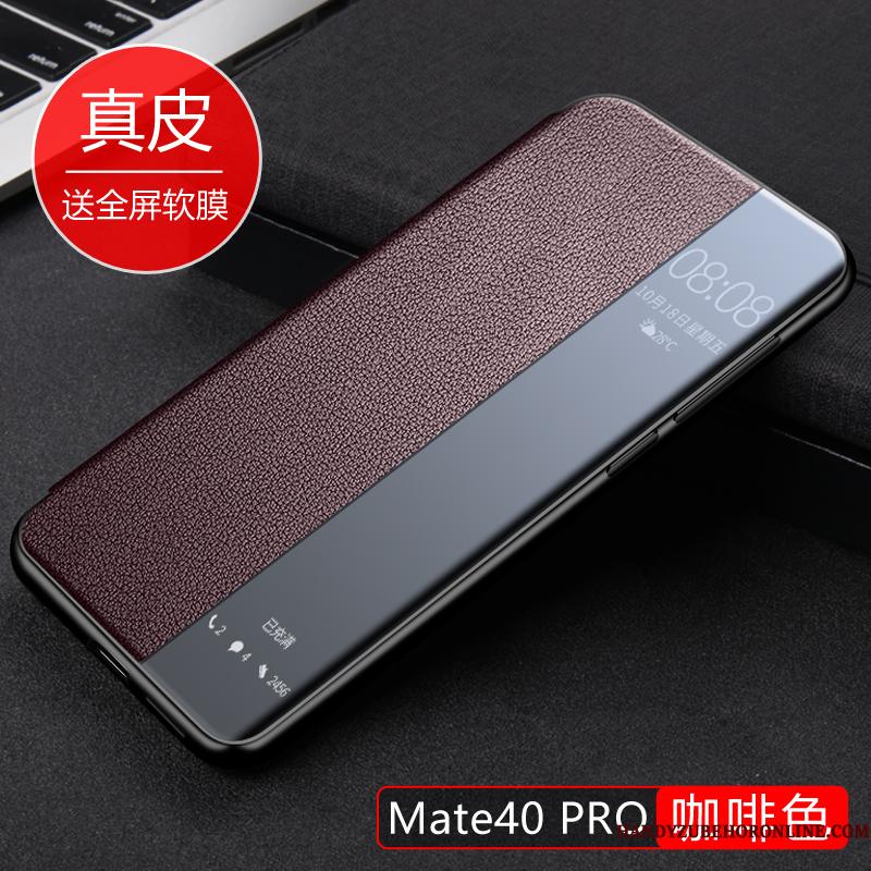 Huawei Mate 40 Pro Cover Alt Inklusive Lædertaske Anti-fald Beskyttelse Telefon Etui Clamshell
