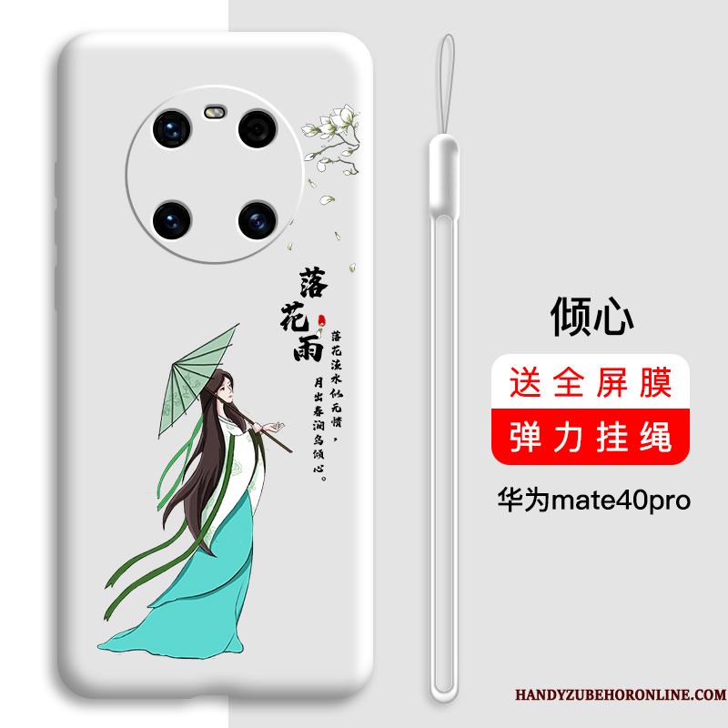 Huawei Mate 40 Pro Cover Silikone Beskyttelse Anti-fald Tynd Net Red Telefon Etui