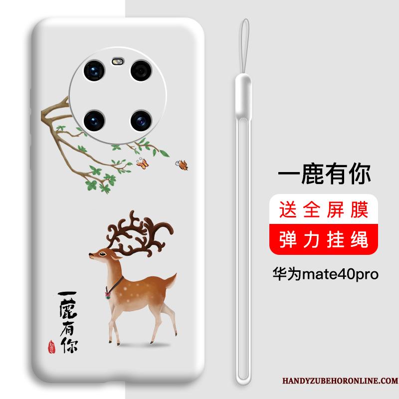 Huawei Mate 40 Pro Cover Silikone Beskyttelse Anti-fald Tynd Net Red Telefon Etui