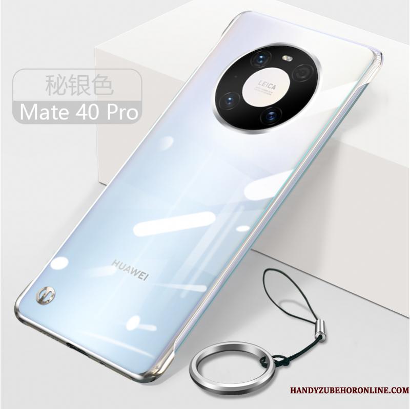 Huawei Mate 40 Pro Etui Beskyttelse Cover Gul Ramme Telefon Tynd