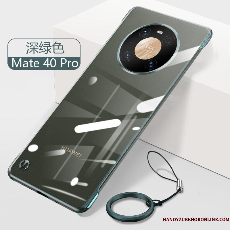 Huawei Mate 40 Pro Etui Beskyttelse Cover Gul Ramme Telefon Tynd