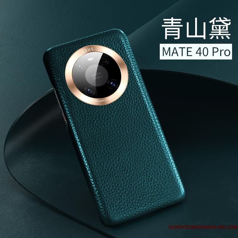 Huawei Mate 40 Pro Etui Læder Anti-fald Tynd Lædertaske High End Ny Alt Inklusive