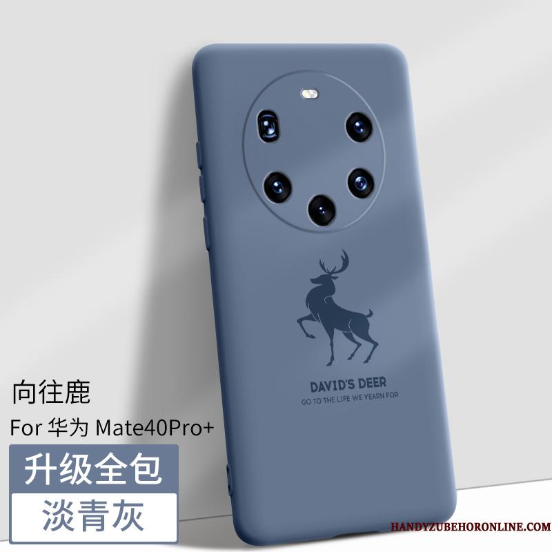 Huawei Mate 40 Pro+ Etui Ny Magnetisk Silikone Telefon Anti-fald Sort