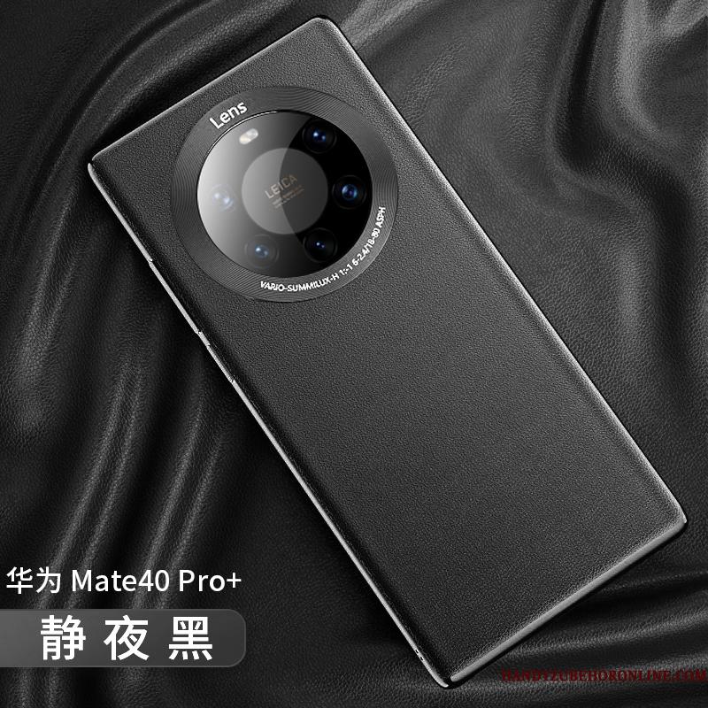 Huawei Mate 40 Pro+ Etui Ægte Læder Trendy Blå Anti-fald High End Ny Kreativ