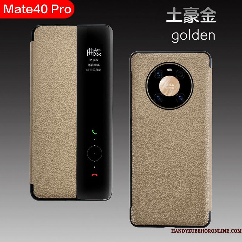 Huawei Mate 40 Pro Folio Luksus Business Telefon Etui Alt Inklusive Beskyttelse Cover